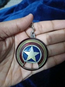 Captain America Shield Keychain