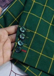 Mens Check Blazer For Wedding And Party