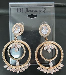 DJ Jewellery Round Drop Earrings