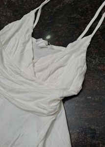 White Asymmetrical Hem Cami Top