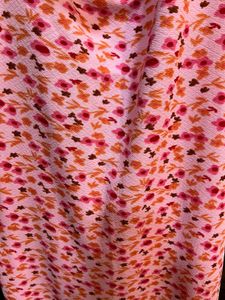 Pink Flower Print Maxi Dress