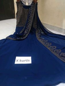 Elegant Blue Ethnic Gown