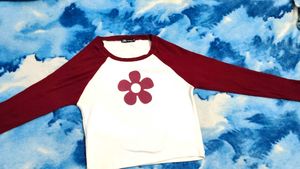Retro Flower Long Sleeve Tee