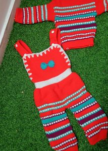 Handmade Knitted Baby Outfit