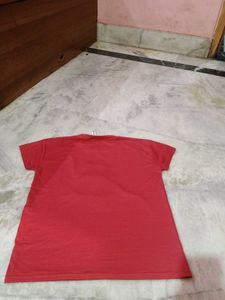 Red Graphic Bear Tee