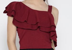 Crop Top Maroon
