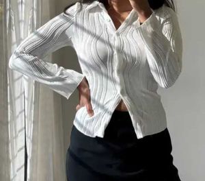 White Knit Top