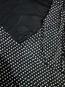 Black And White Polka Dot Top