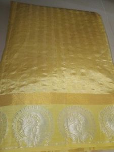 Unused Trendy Yellow Saree