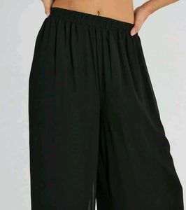 Black Wide Leg Palazzo Pants