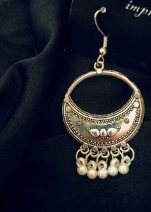 Silver Tone Dangle Earrings