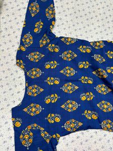 Elegant Blue Printed Kurta