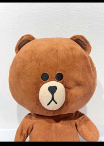 Brown Line Friends Bear Plush