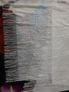 Beautiful white dupatta/stole