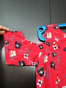 Red Floral Dress
