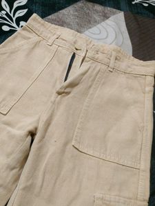 Off White Cargo Denim Jeans