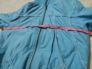 Sky Blue Fancy Jecket For Female