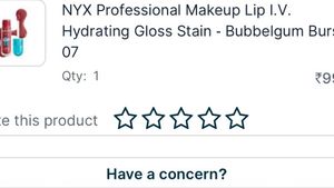 NYX Lip I.V. Hydrating Gloss Stain, bubblegum burs