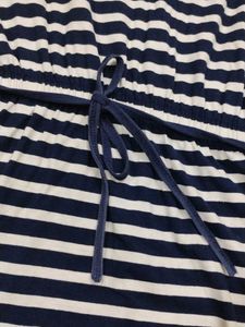 Striped Tie Waist Dress