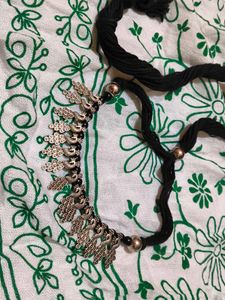 Necklace with Silver Charms