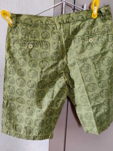 Patterned Green Shorts