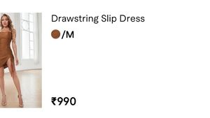 🔥 Drawstring Slip Dress