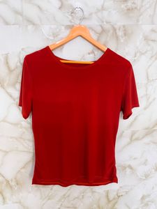 Rust Orange Solid Tshirt