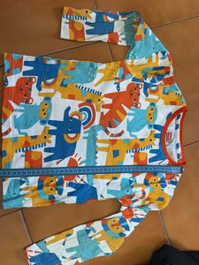 full sleeves animal print boys tshirt