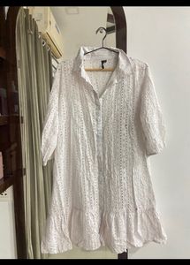 WHITE MIDI DRESS