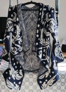 Boho Chic Open Front Cardigan