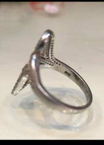 Beautiful Rose Gold Polish Pure Silver 925 Ring