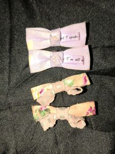 Bow Hair Clip Set