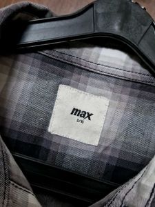 Black And White Checkered Shirt , Full Sleeves