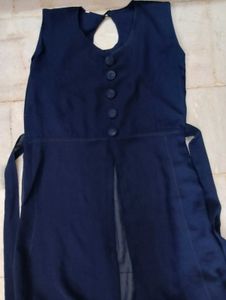 Stylish Blue Sleeveless Top