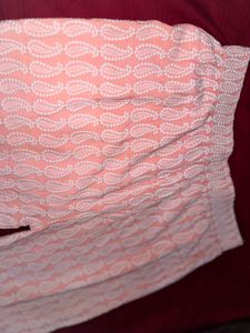 Peach Paisley Palazzo Pants