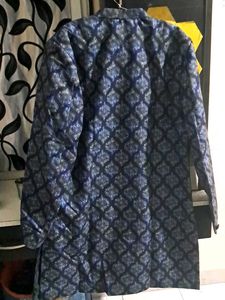 Elegant Blue Ethnic Jacket Kurta Style