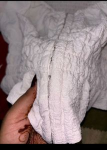 White Corset Top. SIZE-30-36.NOT WORN EVEN ONCE