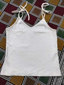 Ribbed Tie-Strap Tank
