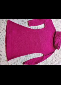 pink woolen top for women