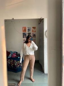 Knitted Tan Pants