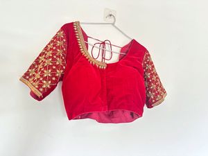 Maroon Embroidered Blouse