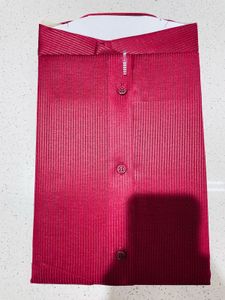 Buy 2 Get 1 Free Maroon Striped Formal Shirt
