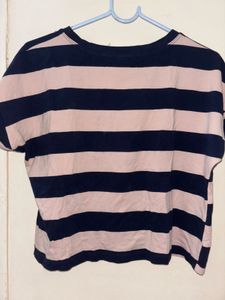Striped &#39;My Art&#39; Tee