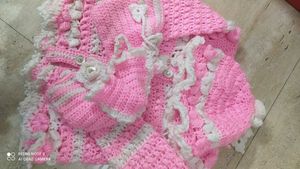 Girl Handmade Sweter, Cap And Socks