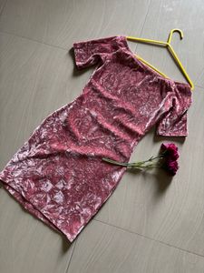 Y2K  Bubblegum Pink Velour Skater Mini