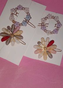 Elegant Floral Hair Clip Set