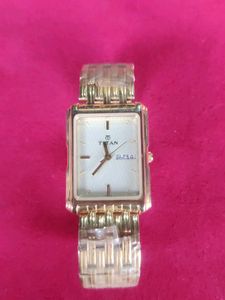 Gold Titan Watch