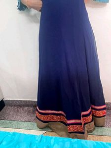 Elegant Blue Ethnic Skirt