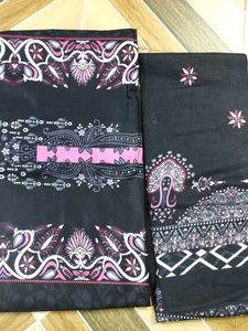 Elegant Black Printed Kurta Set