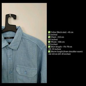 Zudio Denim Double Pocket Shirt